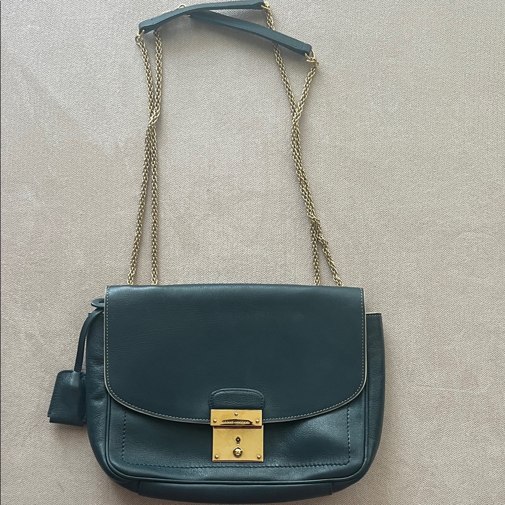 Marc Jacobs Blue Multifunctional Bag with Gold Chain